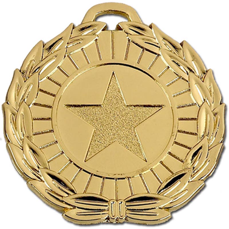 mega star wreath medal 5cm