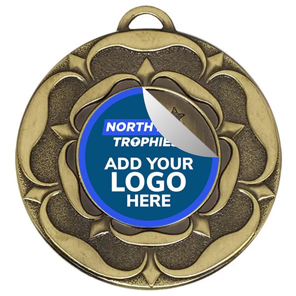 Tudor Rose Medal with Your Design 5cm