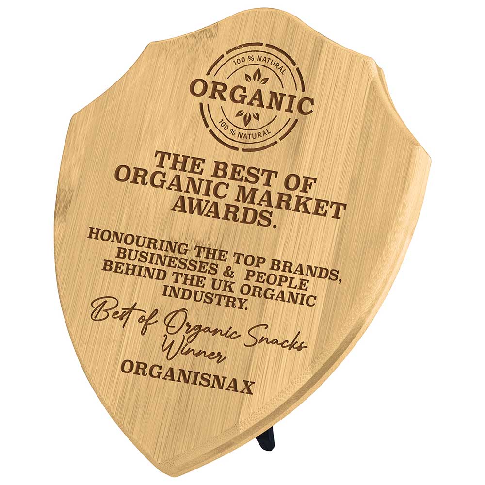 Bamboo Wooden Shield Award Trophy