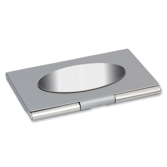 Oval Panel Business Card Holder