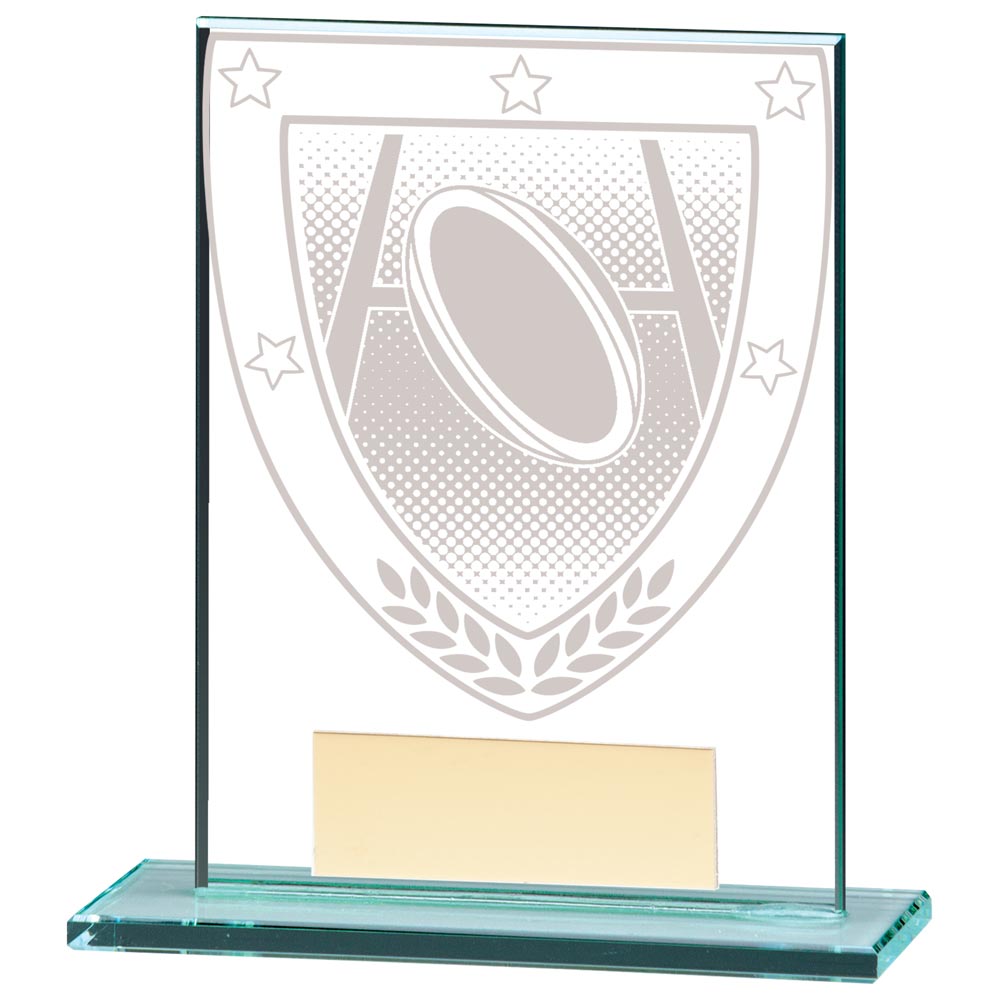 Rugby Jade Glass Millennium Trophy Award