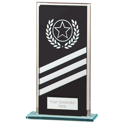 Talisman Mirror Glass Award Black Silver