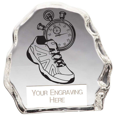 Mystique Running Glass Award Trophy