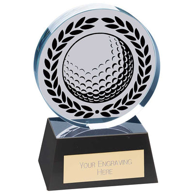 Emperor Golf Glass Crystal Award Trophy