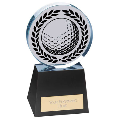 Emperor Golf Glass Crystal Award Trophy