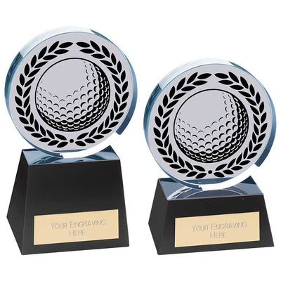 Emperor Golf Glass Crystal Award Trophy