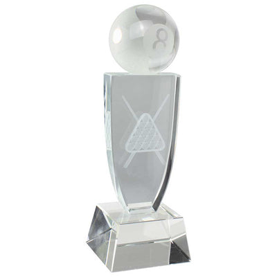 Reflex Pool Crystal Award Trophy