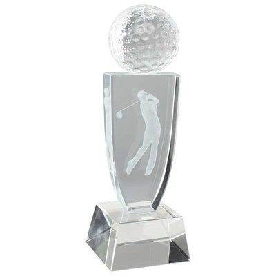 Reflex Golf Crystal Glass Award Trophy