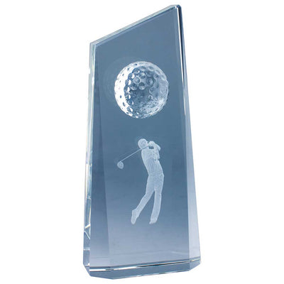 Wisdom Golf Crystal Glass Award Trophy