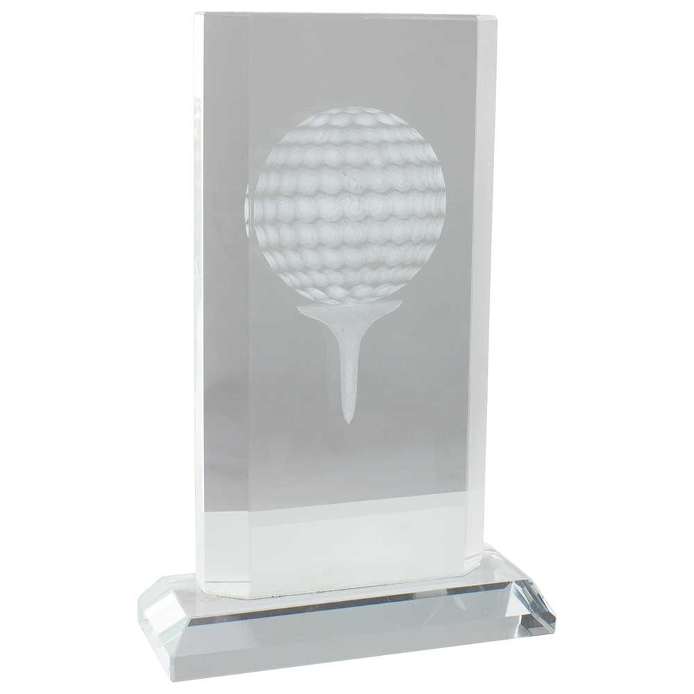 Motivation Golf Glass Crystal Award Trophy