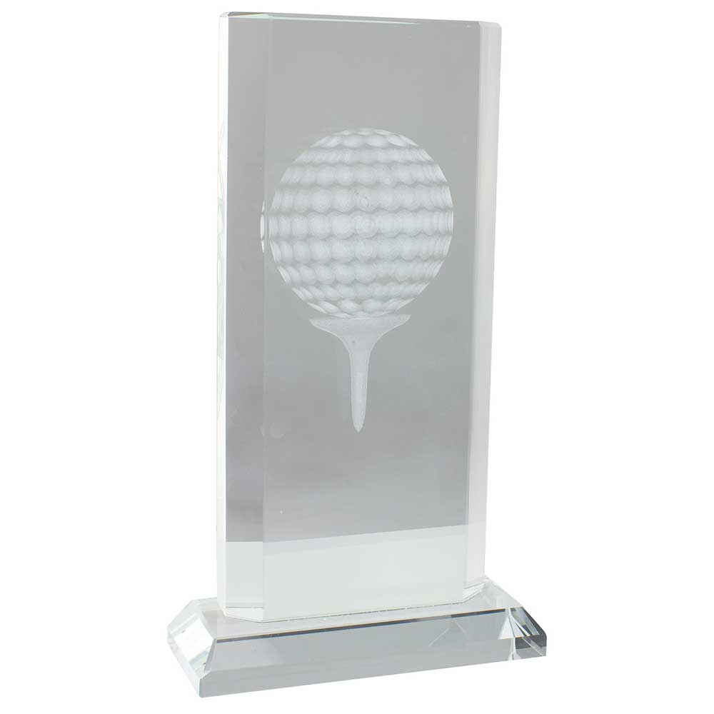 Motivation Golf Glass Crystal Award Trophy