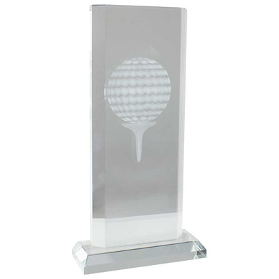 Motivation Golf Glass Crystal Award Trophy