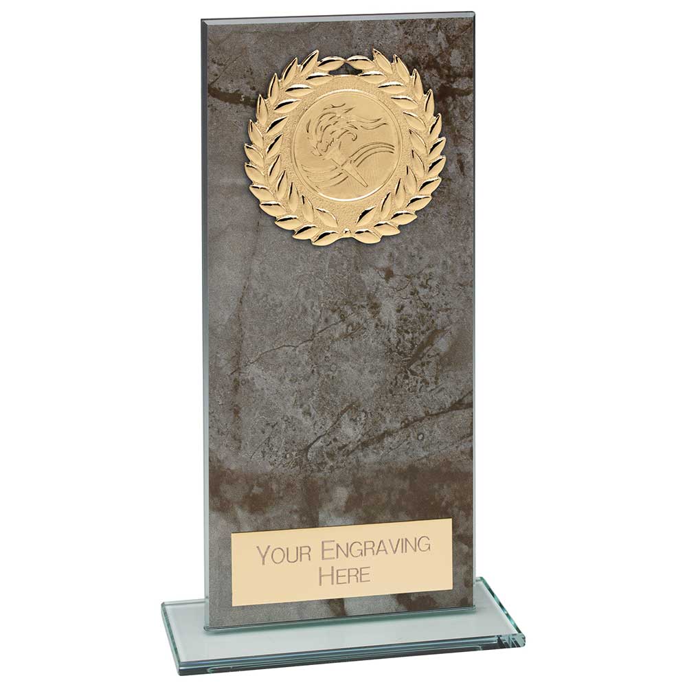 Quarry Marble Multisport Rectangle Glass Award Trophy