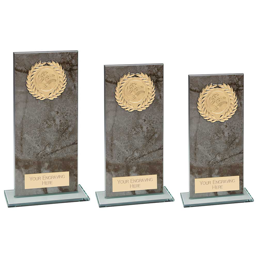 Quarry Marble Multisport Rectangle Glass Award Trophy