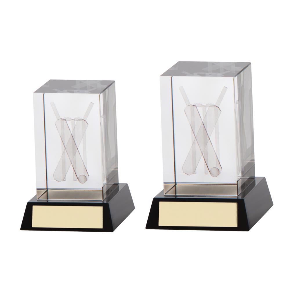 Conquest Cricket 3D Crystal Award Trophy