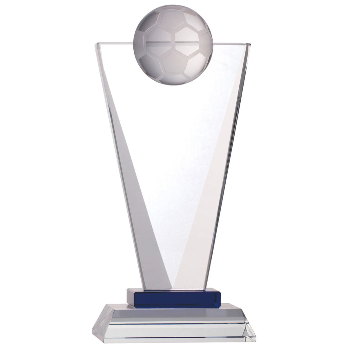 Glass Football Trophy Pinnacle Football Award