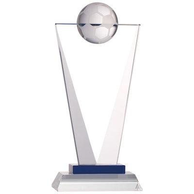 Glass Football Trophy Pinnacle Football Award