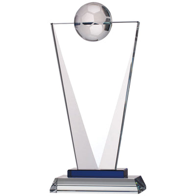 Glass Football Trophy Pinnacle Football Award