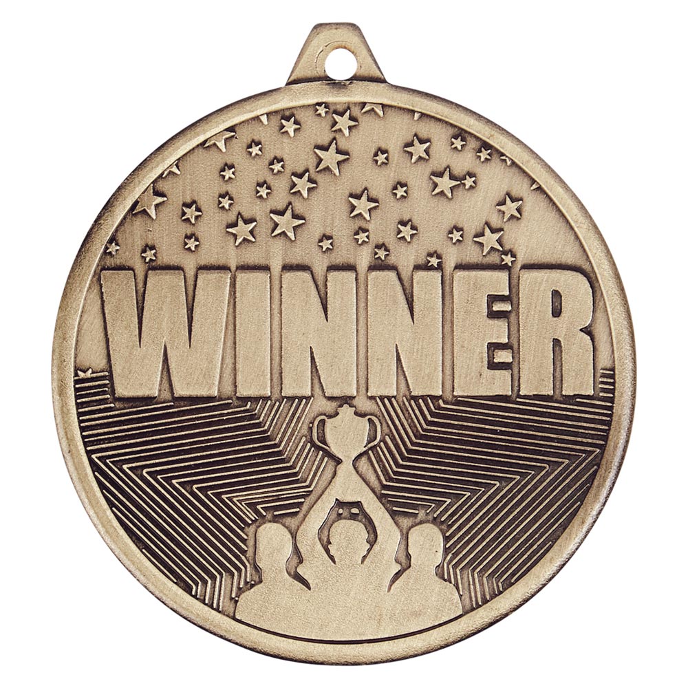 Winner Stamped Iron Medal 5cm