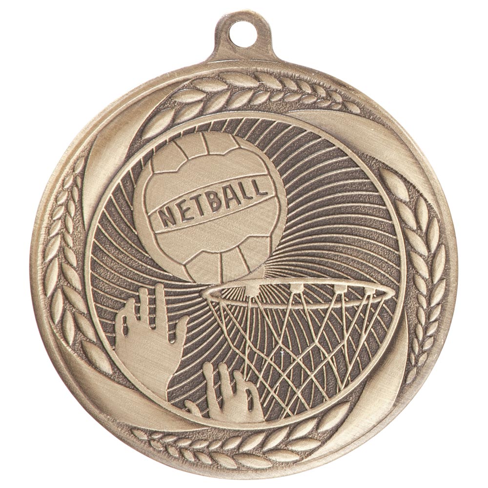 Typhoon Netball Medal 5.5cm