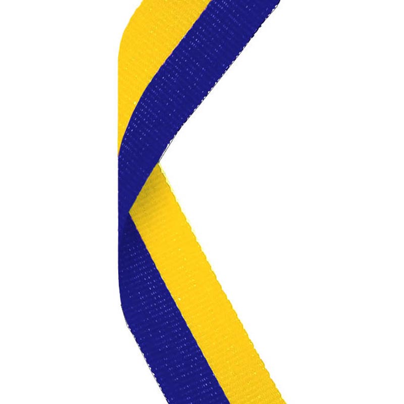 blue yellow medal ribbon 80cm