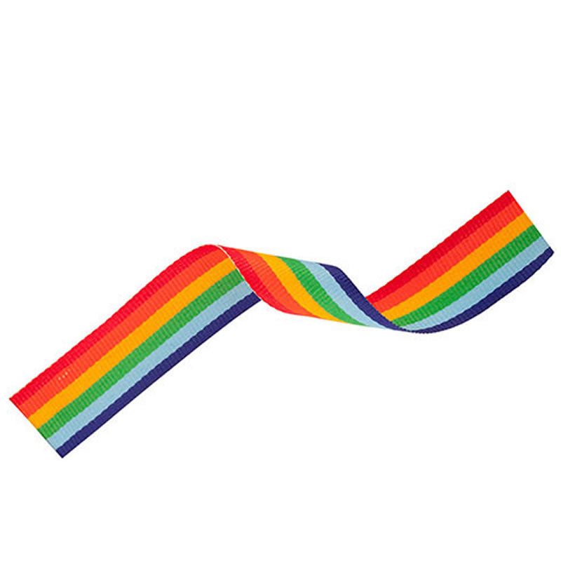 Rainbow Medal Ribbon 80cm