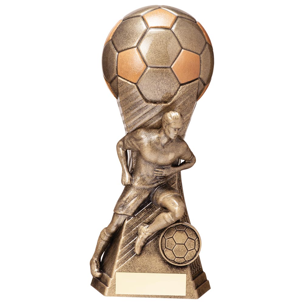 Mens Soccer Trophy Trailblazer Classic Gold Award