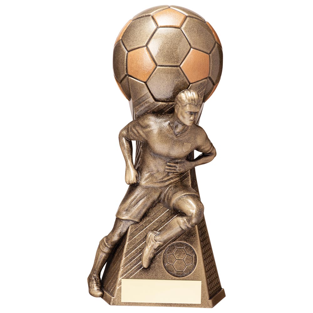 Mens Soccer Trophy Trailblazer Classic Gold Award