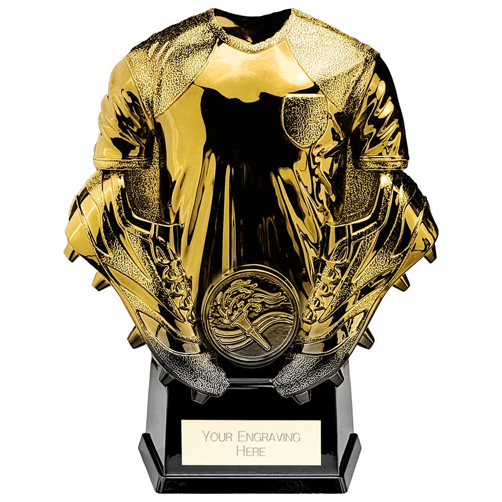 Invincible Football Heavyweight Shirt Award Trophy Gold