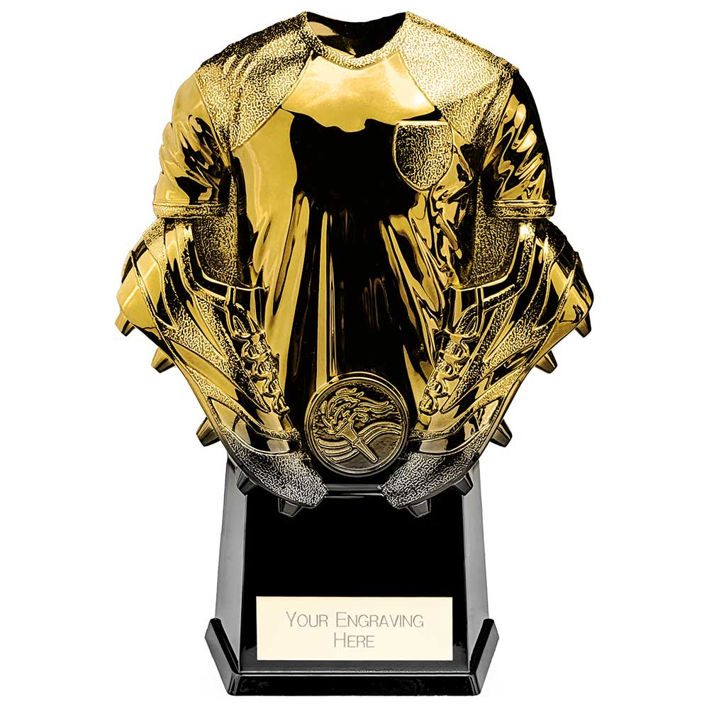 Invincible Football Heavyweight Shirt Award Trophy Gold