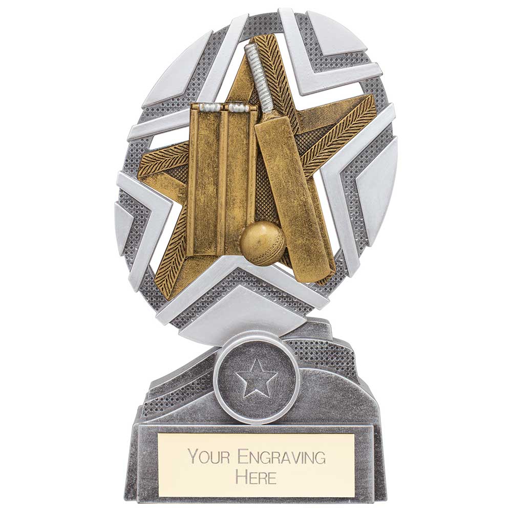 The Stars Cricket Plaque Award Trophy