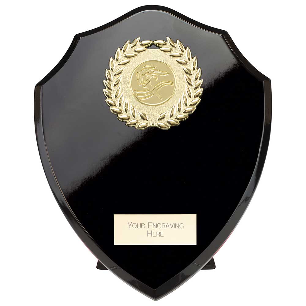 Reward Black Wreath Shield Award Trophy