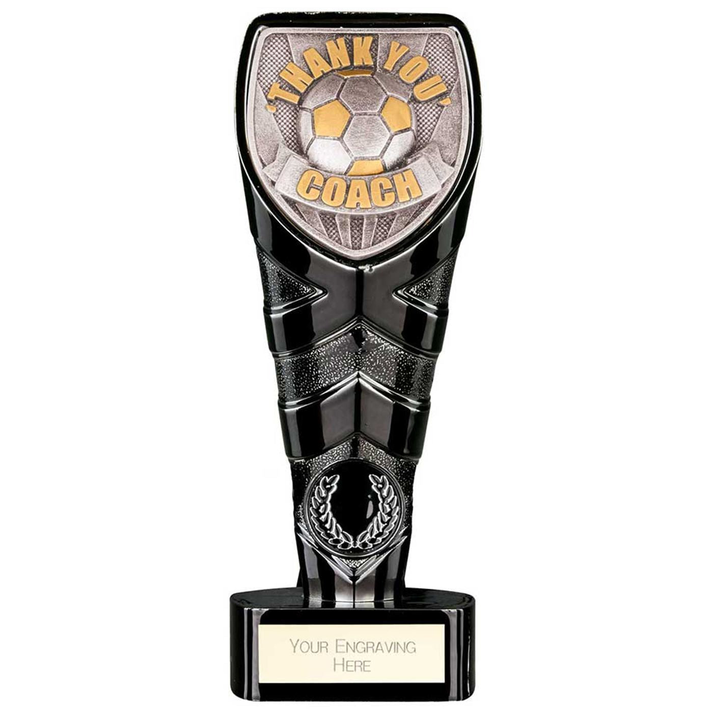 Black Cobra Heavyweight Thank You Coach Football Trophy