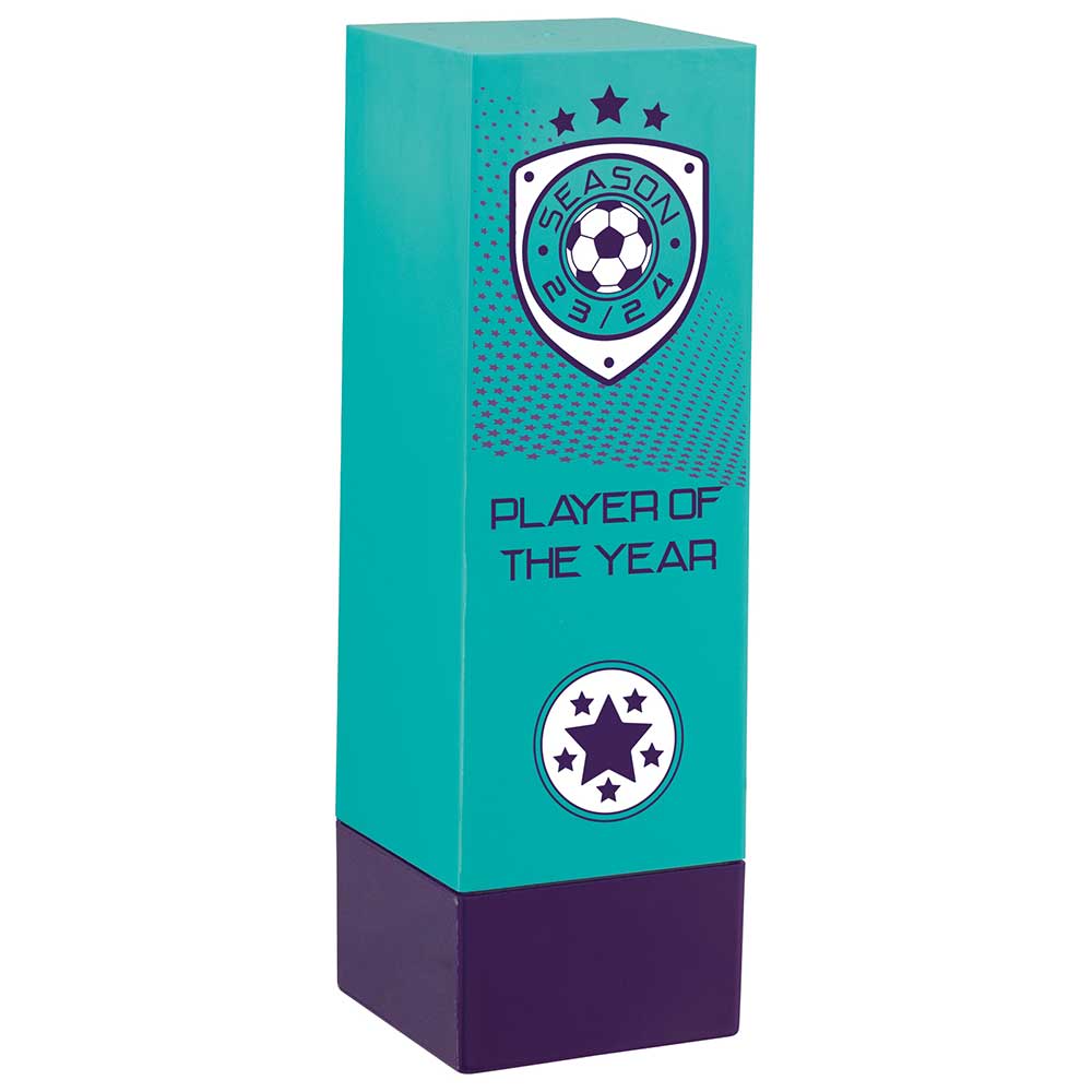 Prodigy Tower Player Of The Year Award Trophy Green Purple