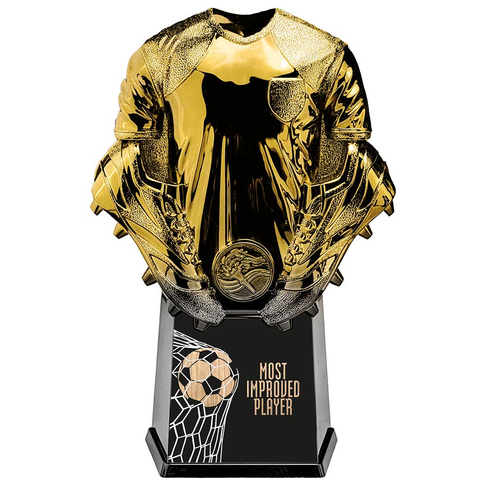 Invincible Shirt Most Improved Gold Award Trophy