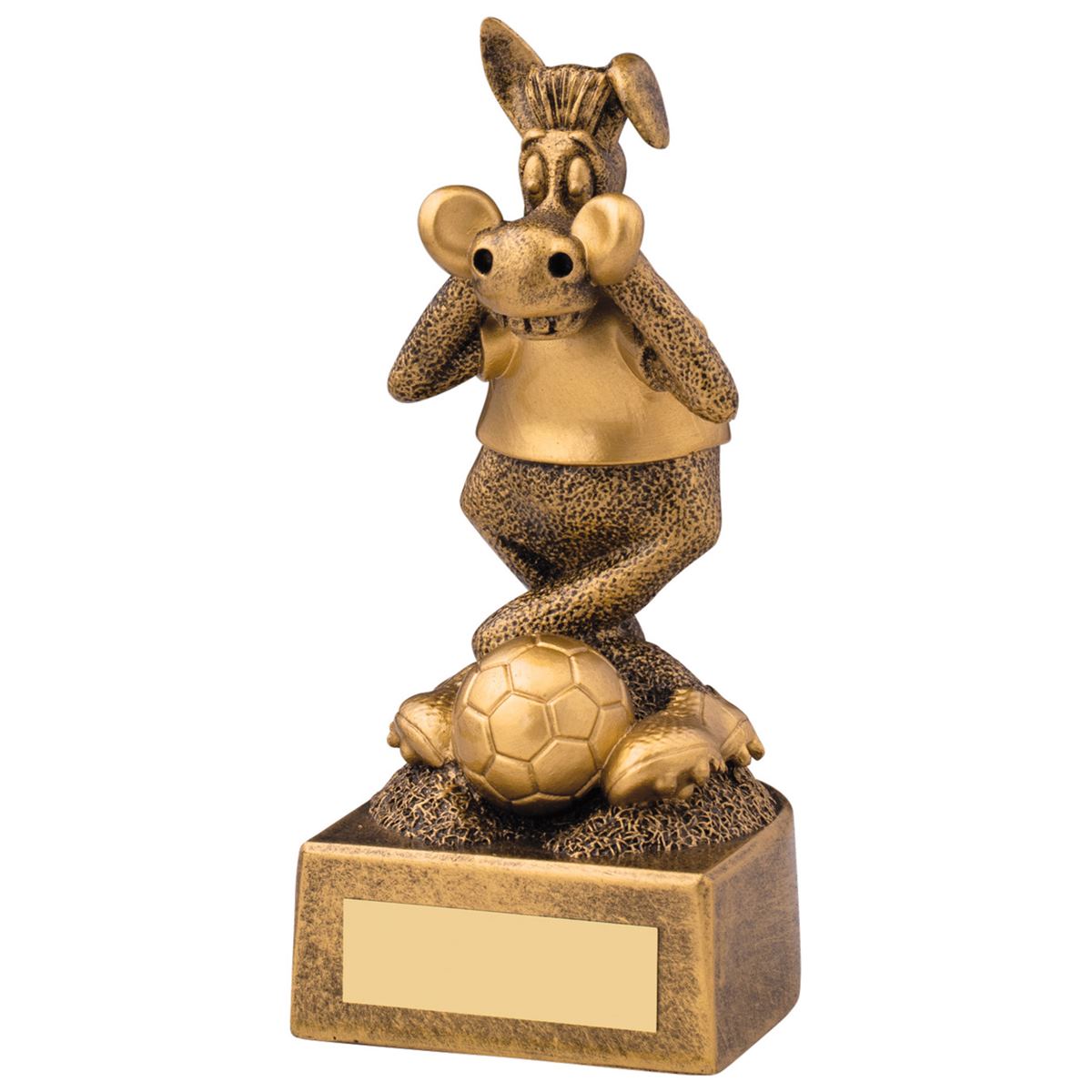 Funny Football Trophy Comic Donkey Award