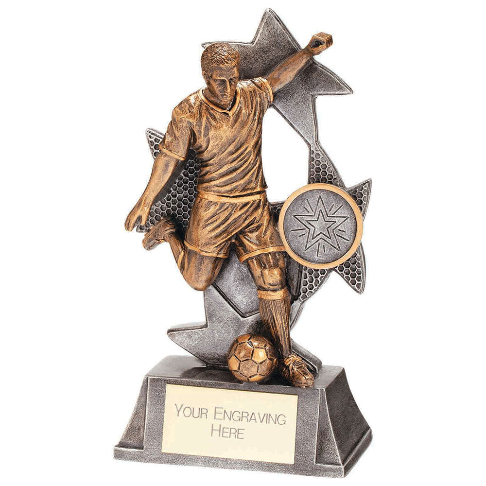 Soccer Trophy Raider Resin Figure Award