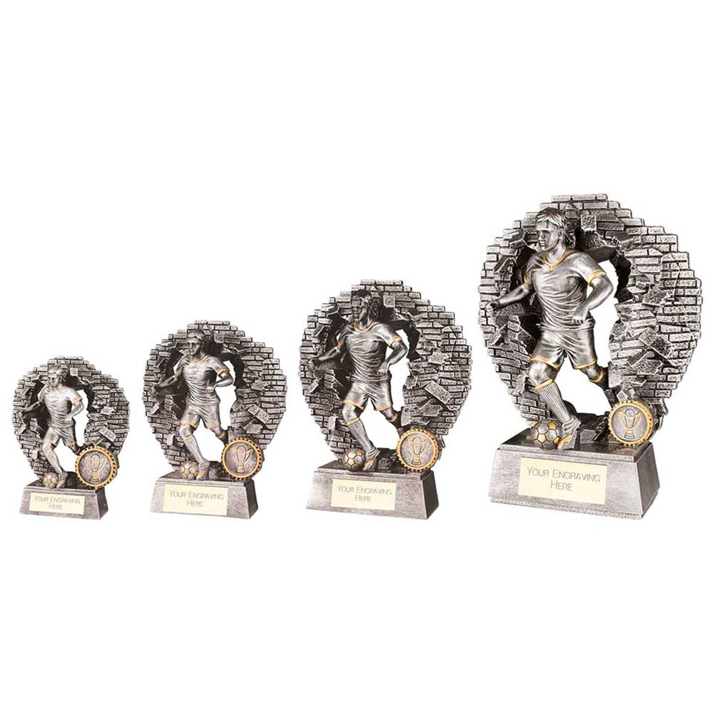 Blast Out Mens Football Trophy Resin Award