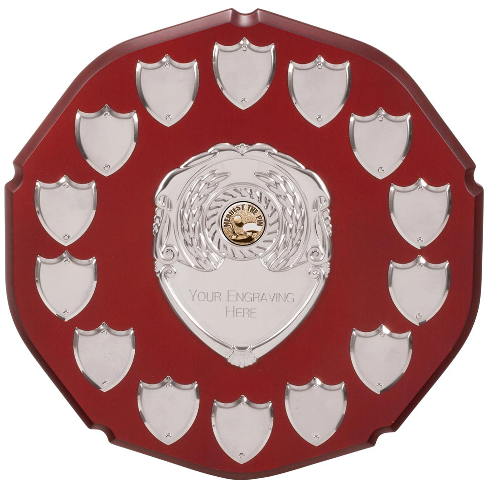 English Rose Annual Shield With 14 Side Shields