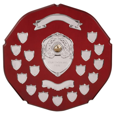 English Rose Annual Shield With 17 Side Shields