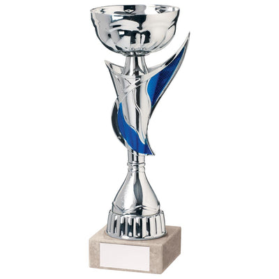 Empire Trophy Cup in Silver & Blue