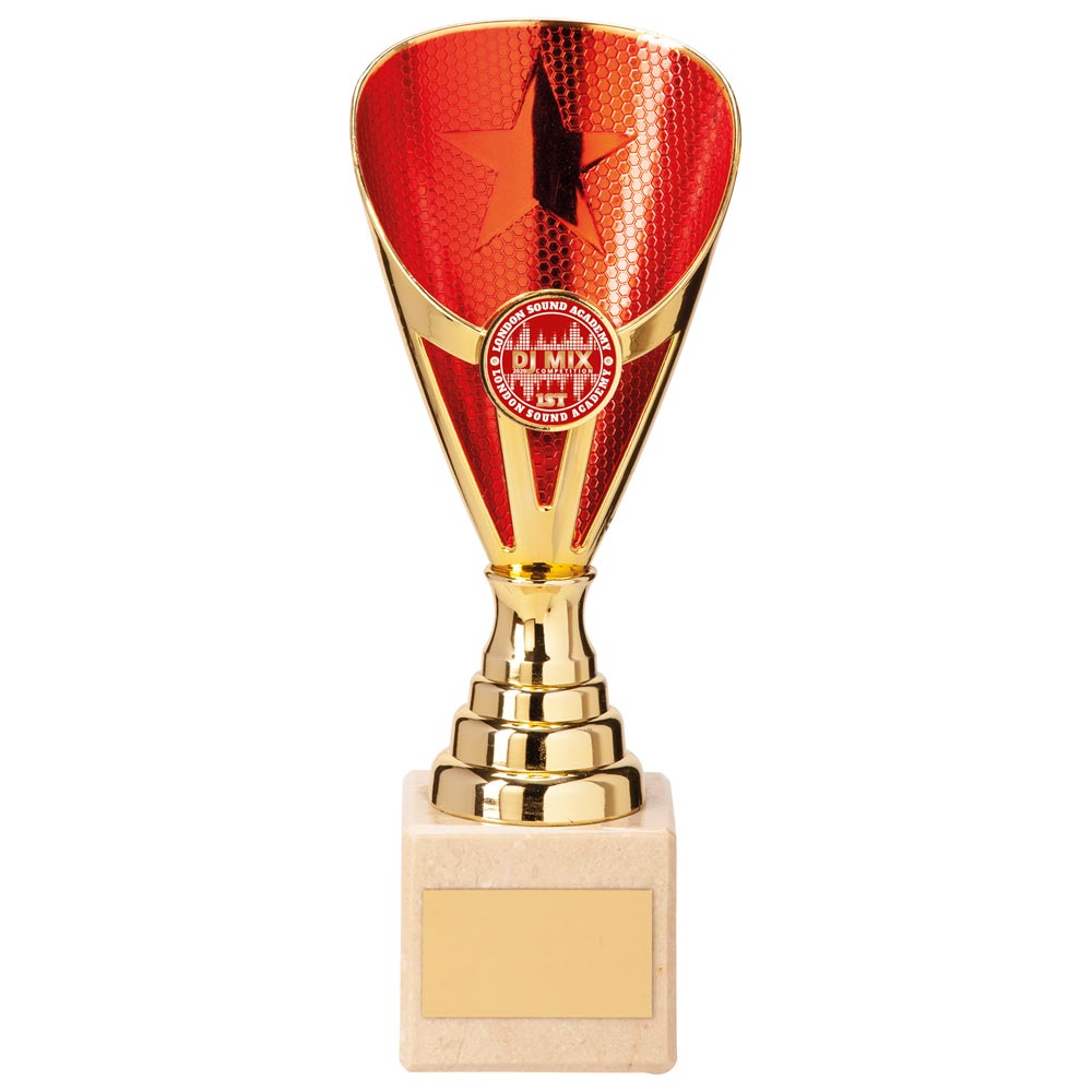 Rising Stars Premium Trophy Gold Red