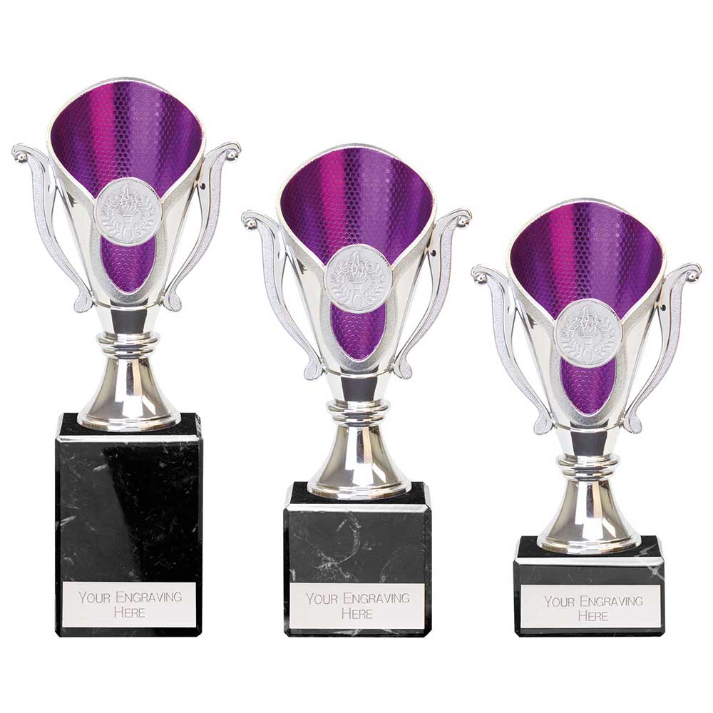 Wizard Legend Trophy in Silver & Purple