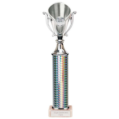 Wizard Plastic Trophy in Silver