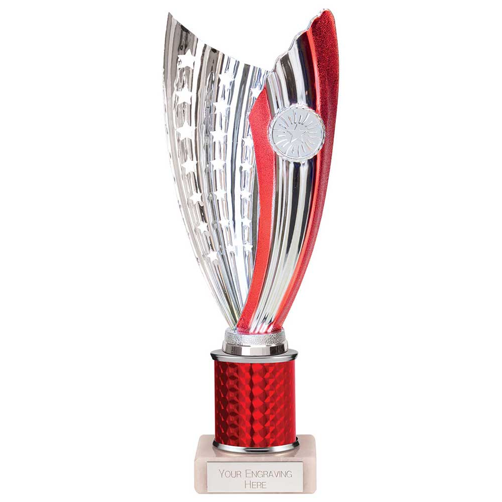 Glamstar Plastic Trophy In Red