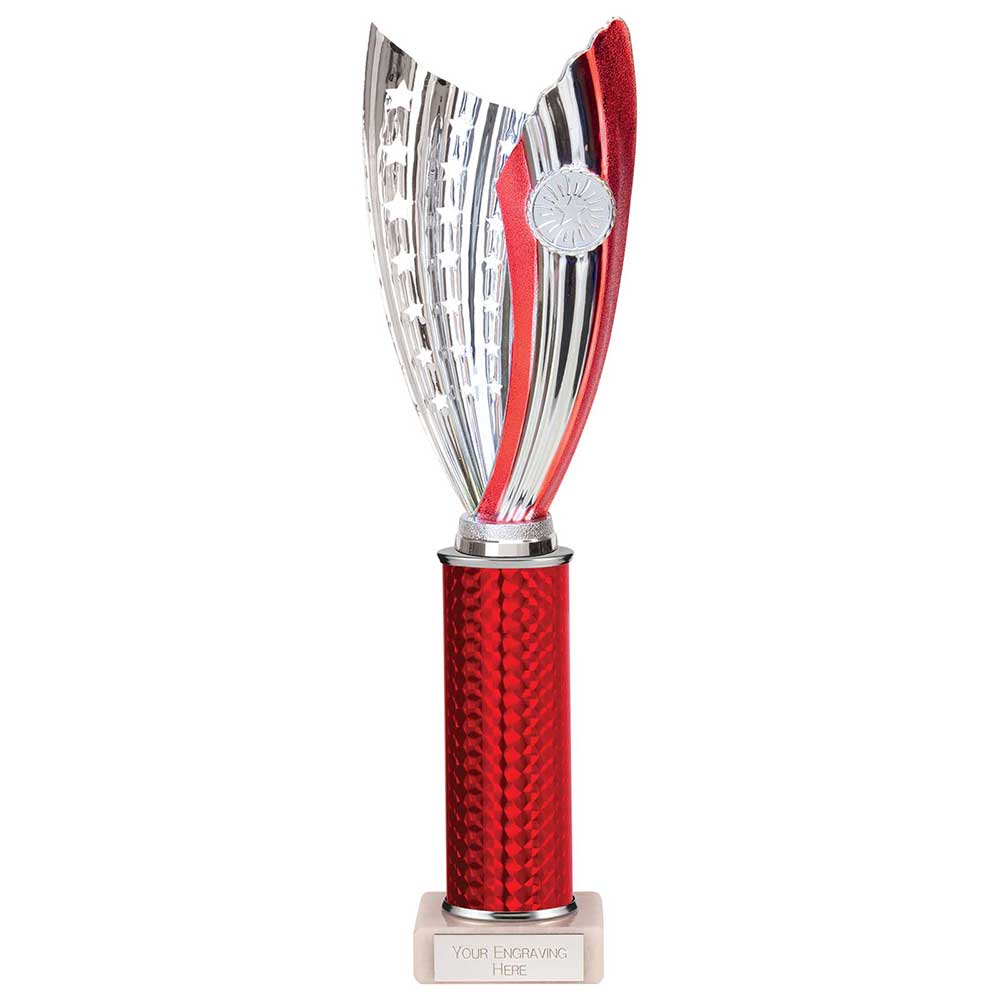 Glamstar Plastic Trophy In Red