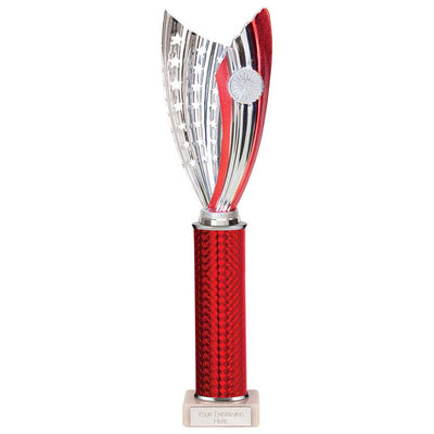 Glamstar Plastic Trophy In Red