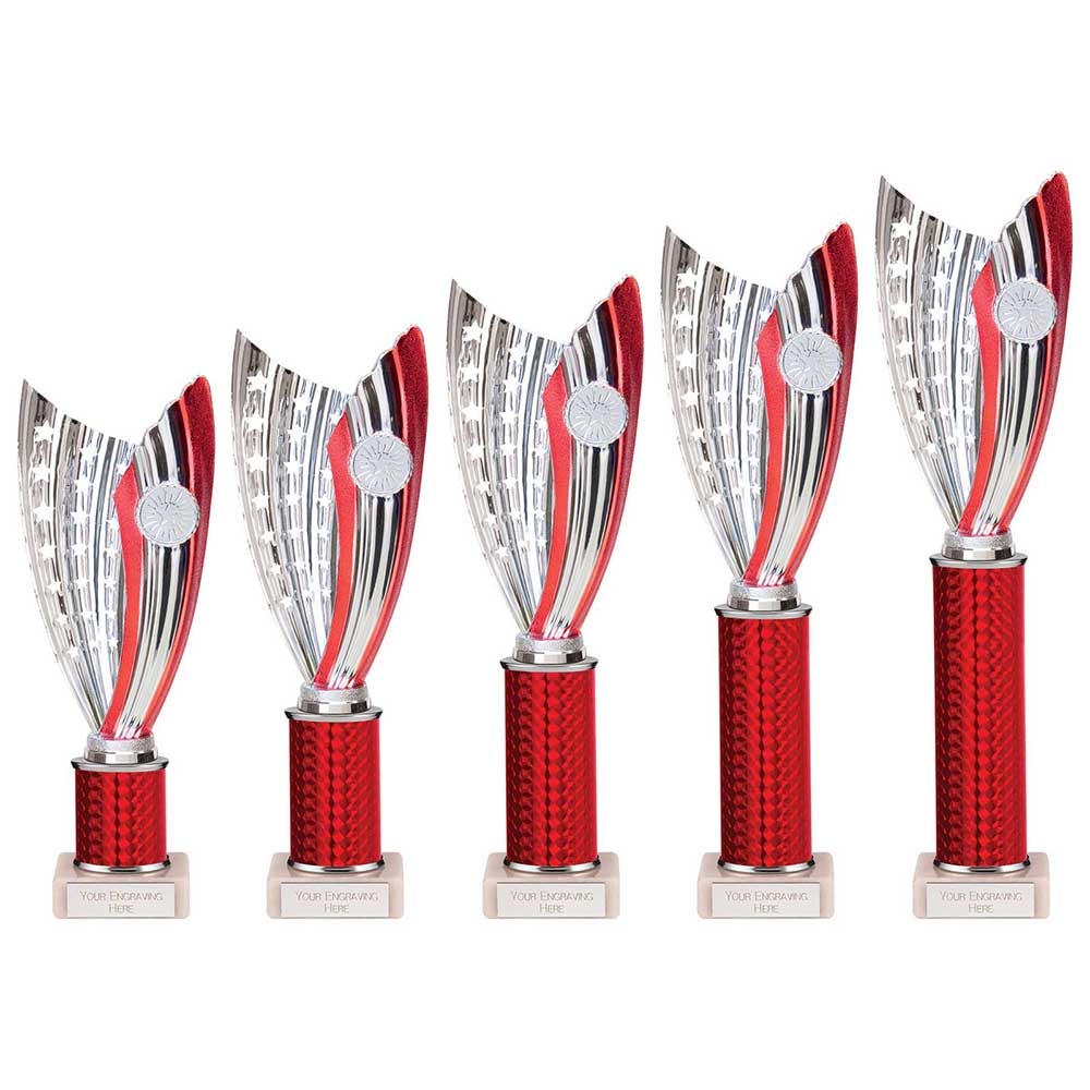 Glamstar Plastic Trophy in Red