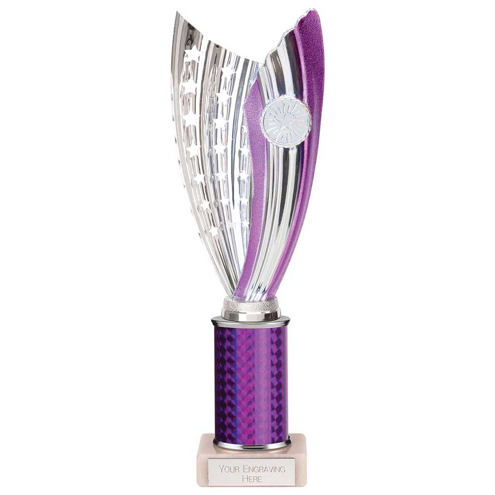 Glamstar Plastic Trophy In Purple