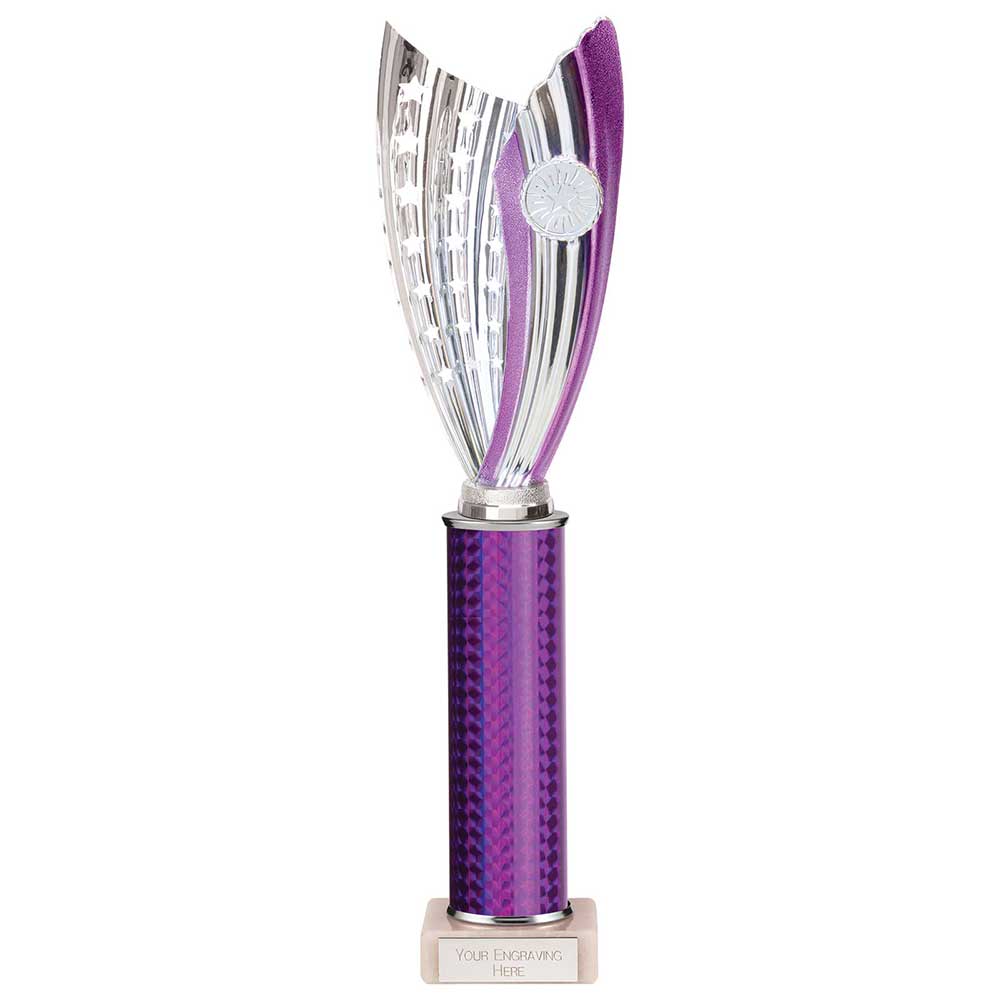 Glamstar Plastic Trophy In Purple